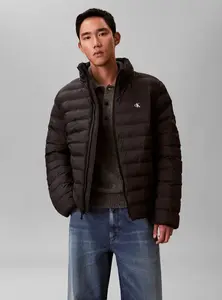 Calvin Klein Jeans Prechodná bunda  čierna