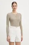 Armani Exchange sveter na gombíky dámsky s viskózou