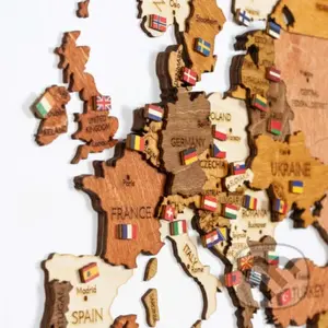 Drevené vlajky krajín sveta