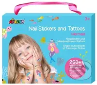 Nálepky na nehty a tetování - Mořská panna