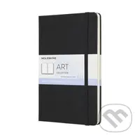 Moleskine - akvarelový skicár (čierny) (stredný)