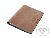 Diář A5 s nýty	- Hnědý semiš