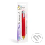 Záložka do knihy gumovatelné pero - červená