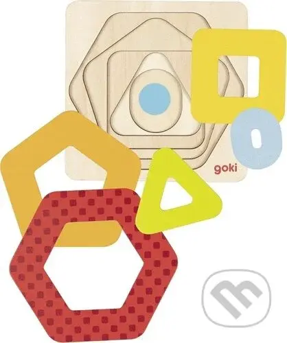 Geometrické tvary (Vícevrstvá vkládačka) - puzzle z kategorie Maxi dílky