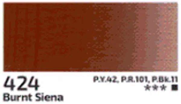 Akrylová barva Rosa 75ml – 424 burnt siena