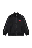 Dětská mikina Diesel SLOCKD SWEAT-SHIRT černá barva, s aplikací, J02490