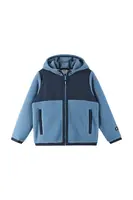 Dětská fleecová mikina Reima Turbo modrá barva, s kapucí, hladká, 5200437A