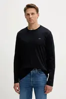 Bavlněné tričko s dlouhým rukávem Paul&Shark Knitwear tmavomodrá barva, 15311611