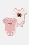 Bavlněné kojenecké body Puma MINICATS Newborn 2-Pack Graphic Bodysuit Set INF 2-pack