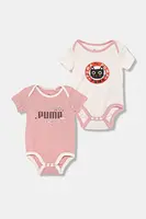 Bavlněné kojenecké body Puma MINICATS Newborn 2-Pack Graphic Bodysuit Set INF 2-pack