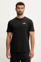 Bavlněné tričko Puma pánské, tyrkysová barva, s aplikací, 684717