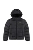 Dětská bunda Levi's SHERPA LINED MDWT PUFFER černá barva, 8EN628