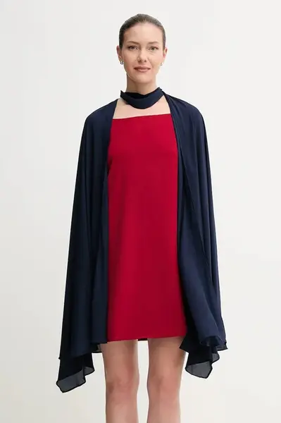 Šála Pedro del Hierro dámská, tmavomodrá barva, hladká, 4962457