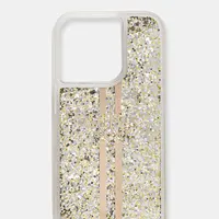Obal na telefon Guess iPhone 15 Pro 6.1" průhledná barva, GUHCP15LLFCSEGT