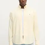 Bavlněná košile Tommy Hilfiger pánská, modrá barva, regular, s límečkem button-down, MW0MW35774