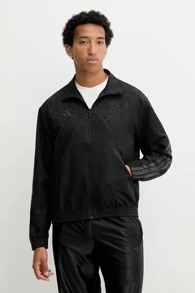 Mikina adidas House of Tiro pánská, černá barva, vzorovaná, JM1754