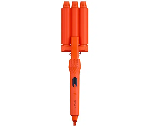 Trojkulma pro střední vlny Freylish Hair Curler - 25 mm, oranžová + dárek zdarma