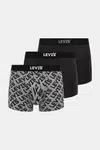 Boxerky Levi's 3-pack pánské, černá barva, 37149-1033