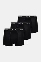 Boxerky Armani Exchange 3-pack černá barva, XM000871 AF13682