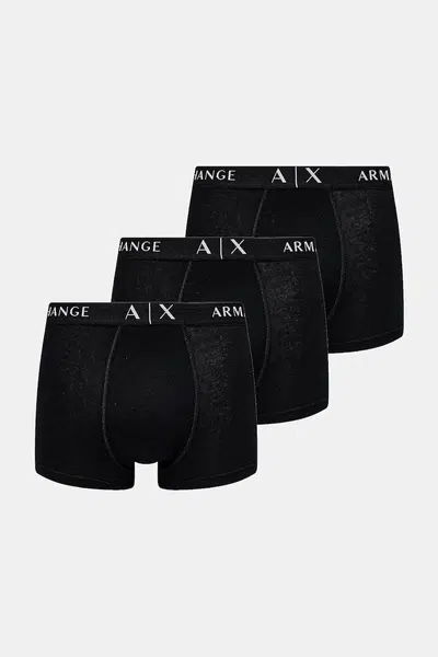 Boxerky Armani Exchange 3-pack černá barva, XM000871 AF13682