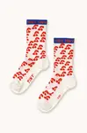 Dětské ponožky Tinycottons CHERRIES MEDIUM SOCKS bílá barva, AW25-502