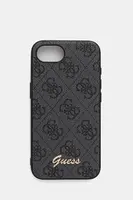 Obal na telefon Guess iPhone 16e černá barva, GUHMPSE4HG4SHK