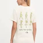 Bavlněné tričko The North Face Connect Relaxed dámské, béžová barva, NF0A8E41QLI1