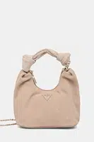 Semišová kabelka Guess ISOTTA béžová barva, HWSG96 60010