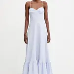 Lněné šaty Bardot