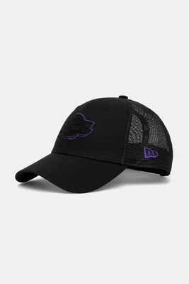 Bavlněná baseballová čepice New Era černá barva, 60691124