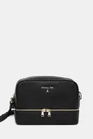 Kožená kabelka Patrizia Pepe černá barva, 8B0253 L001