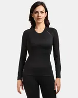 Dámské funkční triko s dlouhým rukávem kilpi spoleto-w černá 38