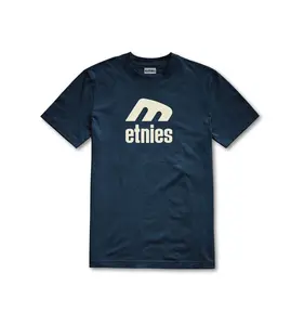 Etnies pánské triko Icon E Ss Tee Navy | Modrá | Velikost S | 100% bavlna