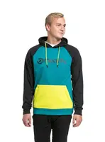 Meatfly pánská technická mikina Gravel Lime / Dark Teal | Zelená | Velikost S