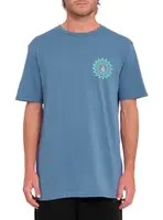 Volcom pánské tričko Easy Orbit Blueberry | Modrá | Velikost S | 100% bavlna