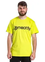 Meatfly pánské tričko MF Logo Safety Yellow | Žlutá | Velikost M