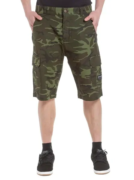 Meatfly pánské kraťasy Syndrom Camo Ripstop | Maskáč | Velikost 32