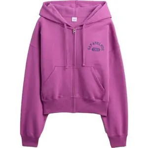 GAP V-LOGO ABV HIGH RIB FZ Dámská mikina, fialová, velikost