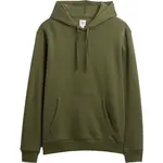 GAP V-FRCH TONAL MINI LOGO RELAXED PO HD Pánská mikina s kapucí, khaki, velikost