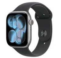 APPLE Watch 11 GPS + Cellular 42mm vesmírně šedý hliník - černý sportovní řemínek - M/L