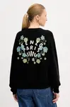 Vlněný svetr Kenzo Jungle Flower dámský, černá barva, hřejivý, FF52CA4993CN.99J