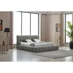 Livetastic ČALOUNĚNÁ POSTEL, 180/200 cm, šedá