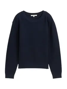 TOM TAILOR DENIM Sveter  námornícka modrá