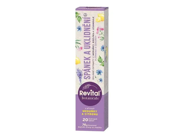 Revital Botanicals Spánek a uklidnění 20 šumivých tablet