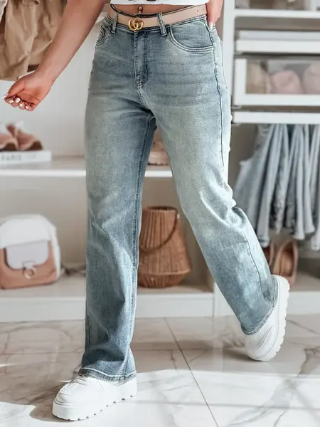 Dámské džíny wide leg LOSSLEG modré