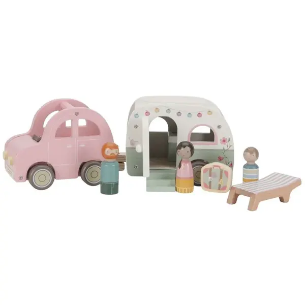 Little Dutch Auto s karavanom drevené