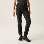 Dámské kalhoty regatta mountain iii černá - zkrácená délka 46