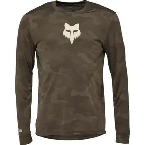 Fox RANGER TRU DRI LS Pánský dres na kolo, khaki, velikost