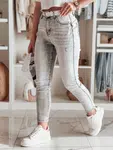 Spodnie damskie slim fit jeansowe SKINNEX szare Dstreet