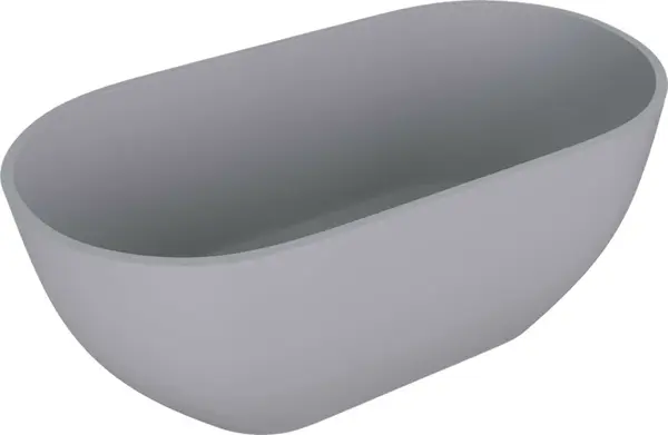 Polysan Reduta - Voľne stojaca vaňa, 171x81 cm, matná sivá 71842.31